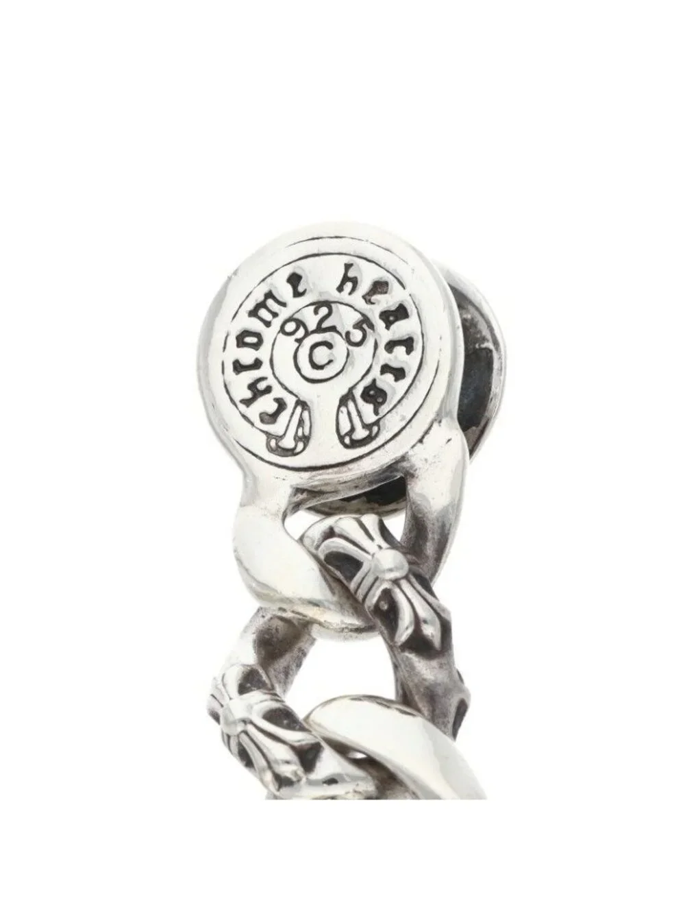 Chrome Hearts Fncy Chn Lnk Fancy Link Clip Vintage Silver Bracelet